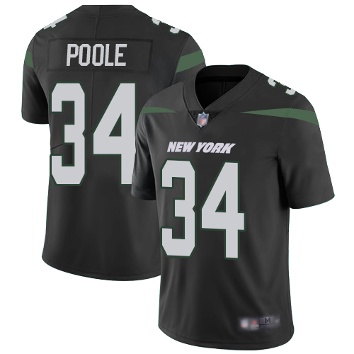 New York Jets Limited Black Men Brian Poole Alternate Jersey NFL Football #34 Vapor Untouchable->nfl t-shirts->Sports Accessory